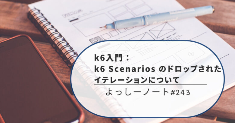 k6入門：k6 Scenarios のドロップされたイテレーションについて