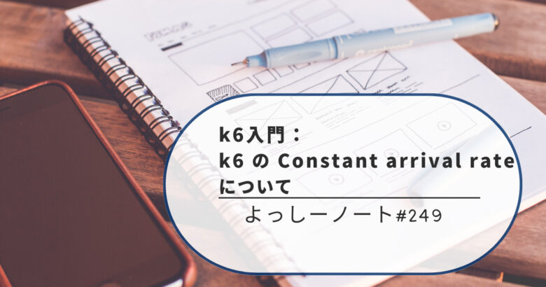 k6入門：k6 の Constant arrival rate について
